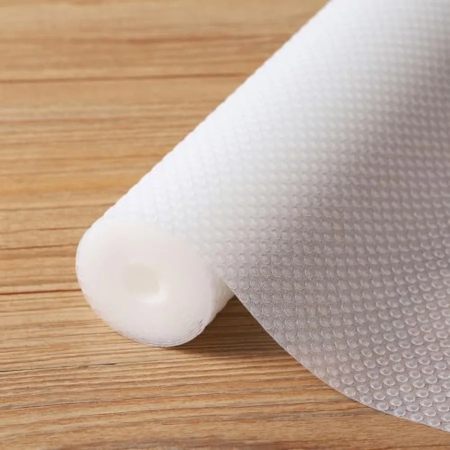 FLPMlX Clear Cabinet Shelf Liners: Waterproof Kitchen Drawer Liner 12"x 120" - Easy to Cut Non-Adhesive Bathroom Cupboard Mat f