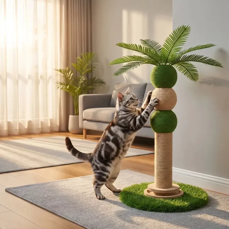 OEM Luxury Cat Tree Scratcher with Durable Design Easy Assembly Customizable Size for Indoor Use