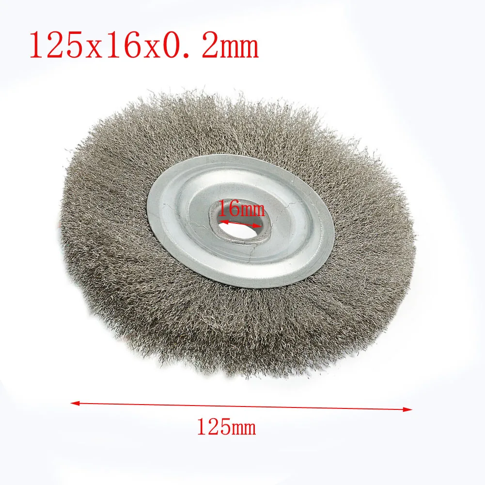 Crimped Stainless Steel Wire Wheel for Portable Angle Grinders Used in Polishing Deburring and Rust Removal Operations