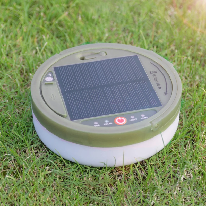 Corda de luz solar para acampamento ao ar livre, controle remoto multifuncional, à prova d'água, atmosfera de acampamento