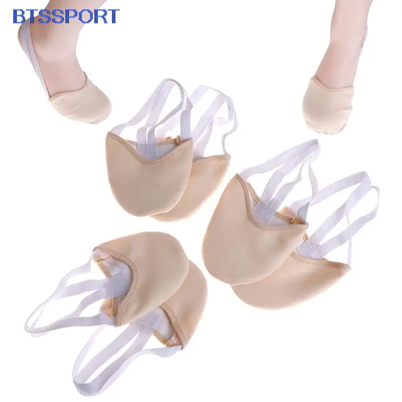 Rhythmic Gymnastics Toe Shoes Soft Half Socks Roupa Ginastica Professional Competition Sole Protect Elastic Skin Color S/M/L