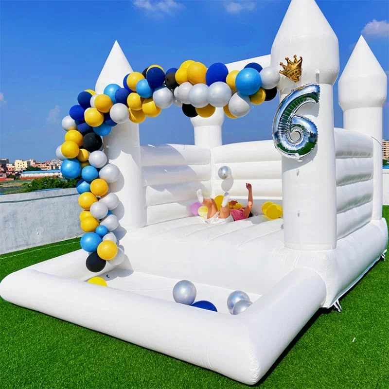 

Children inflatable castle trampoline with ball pool wedding party celebration birthday gift amusement park