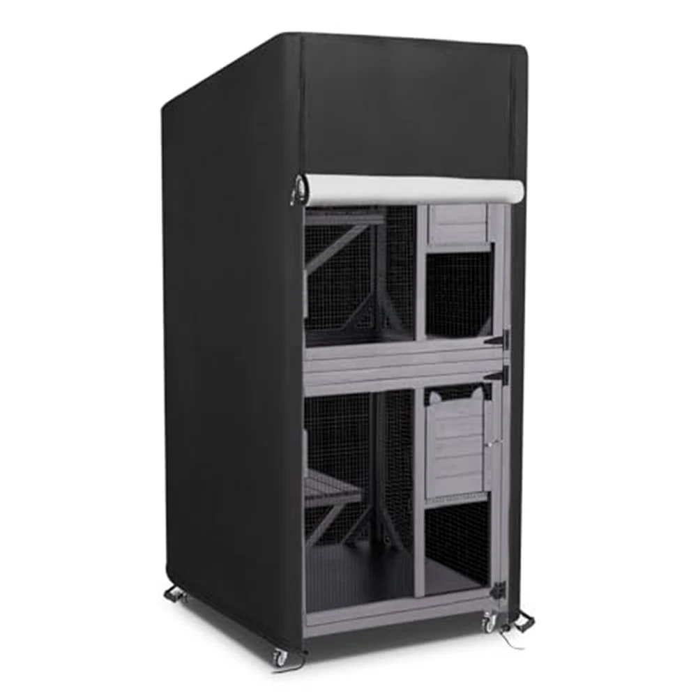 

Outdoor Cat House Cover Pet Fence Protection Cover Dust-Proof Dog Cage Cover Moisture-Proof Design Cat House Cat House Cover