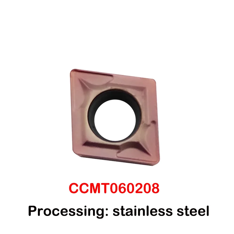 10PCS CNC 80 ° Insert Diamond Inner Hole Cutter Grain Carbide Inserts CCMT 060204 CCMT 09T304 Boring Turning Tool