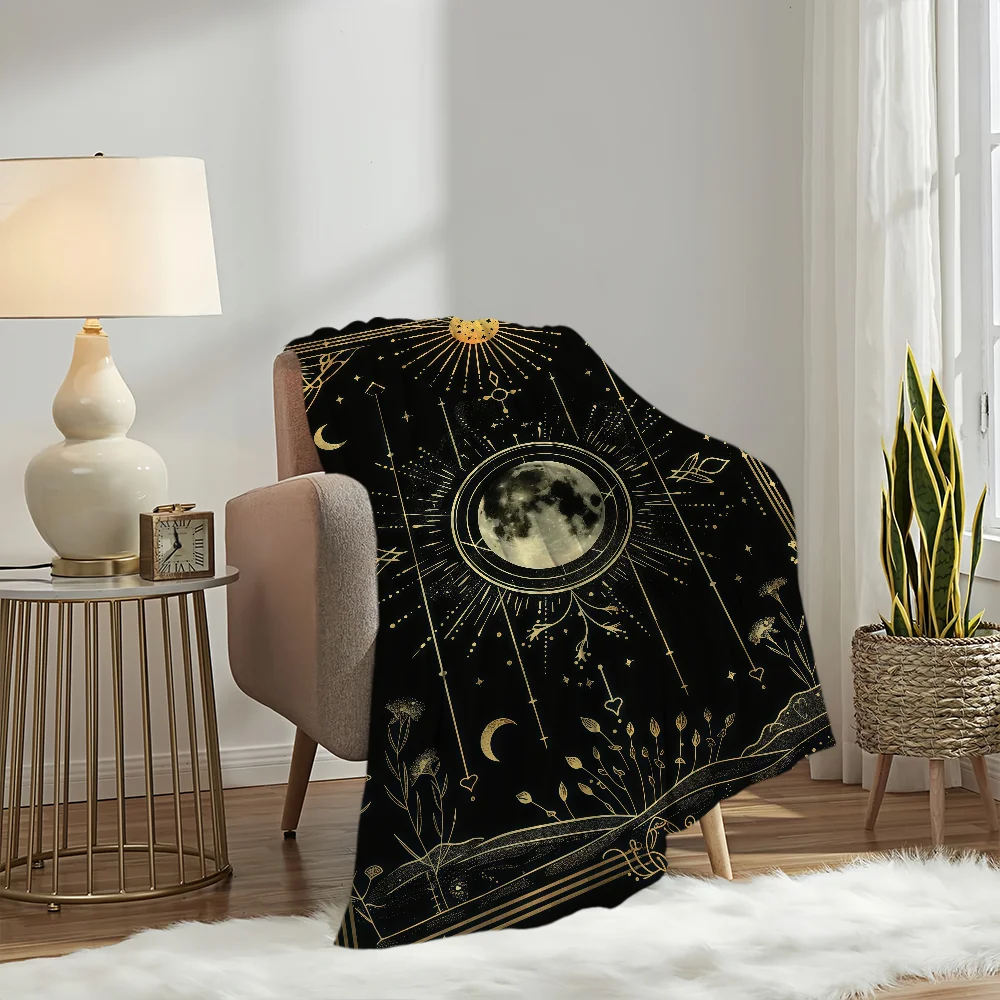 Tarot Card Mysterious Star Blanket Soft Comfortable Nap  Suitable For Iiving Room Office Bedroom Birthday Home Kid Gift