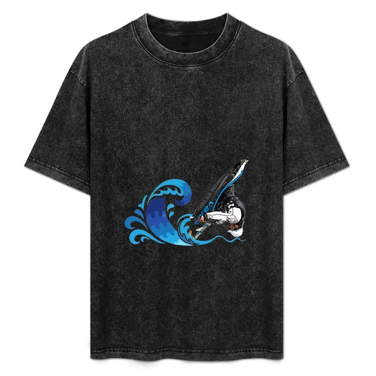 

Freestyle kayak T-Shirt summer tops baggy shirts funny shirt cotton vintage clothing for men