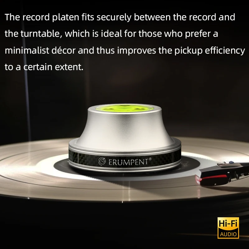 ERUMPENT LP Vinyl Old Record Disc Stabilizer Turntable Professional HiFi Turntable Level Meter Gramophone Clamp Stabilizer