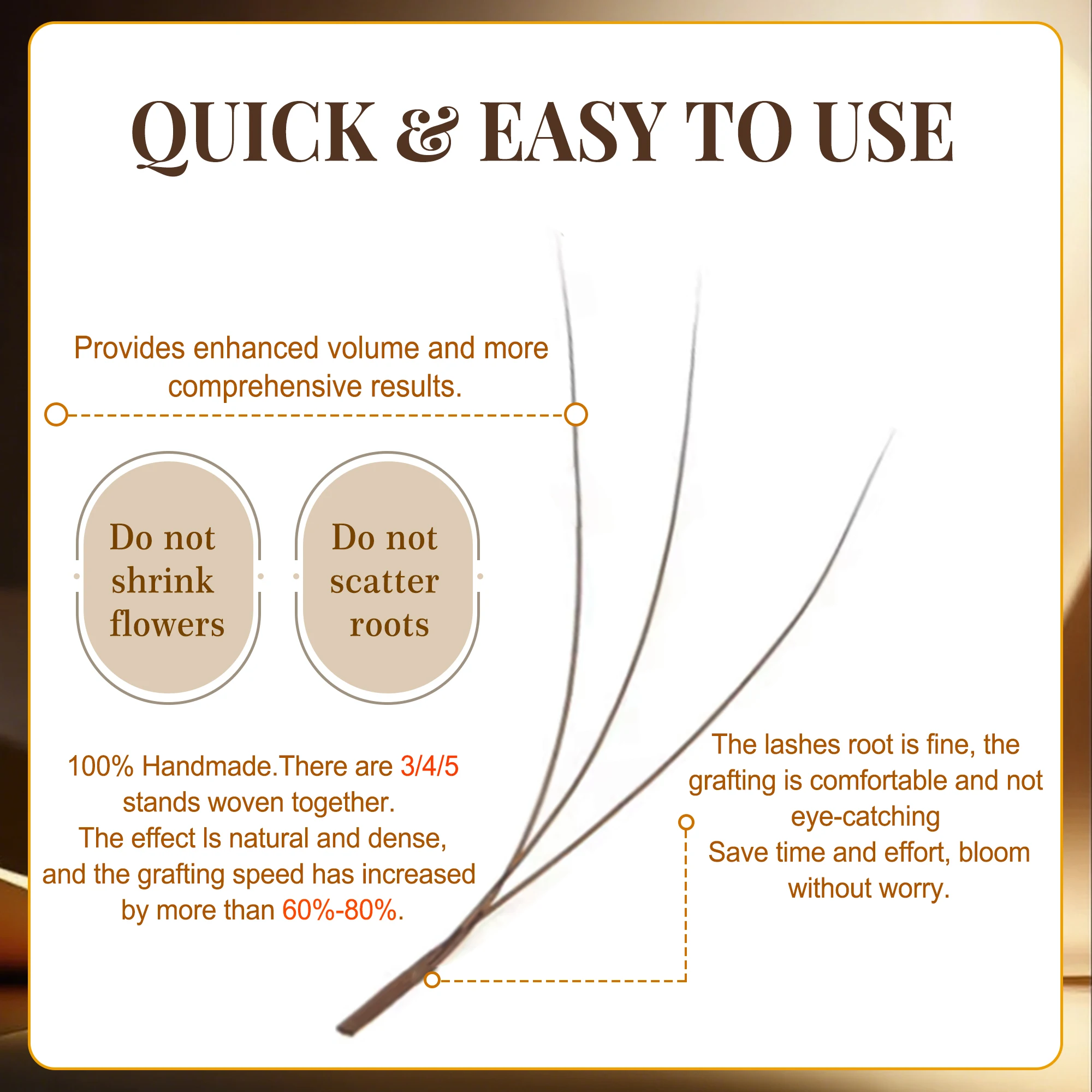 CoMango Pestañas postizas naturales en forma de W para extensiones 3D/4D/5D, pestañas individuales suaves C/D/LU.