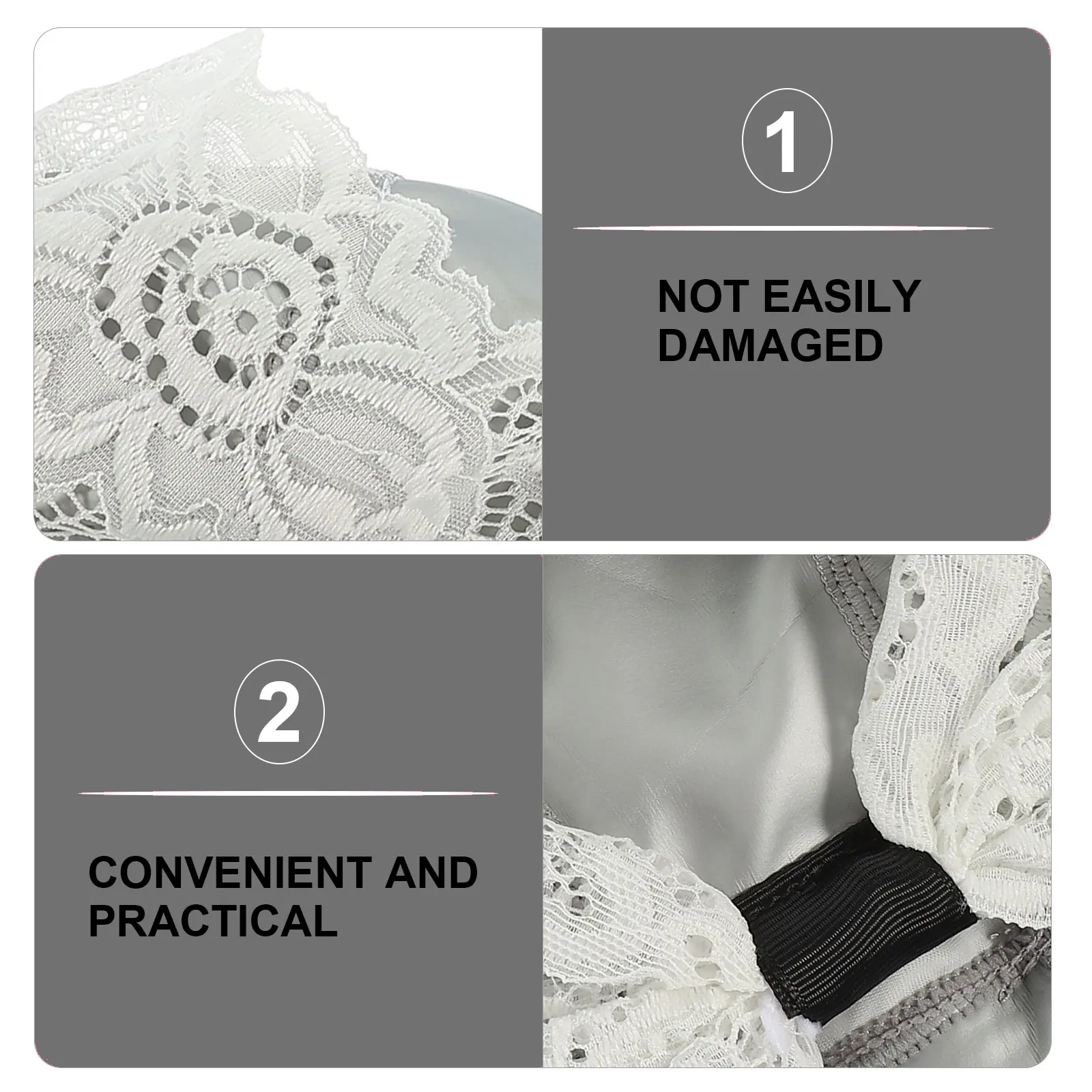 

2Pcs Waterproof PU Lace Swim Hats for Women Bathing Caps Elastic Swimming Caps Lightweight Comfortable Swim Hats for Adults