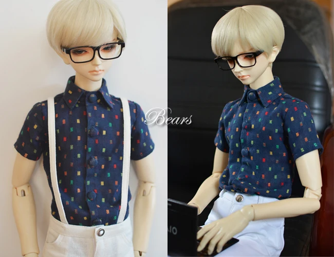 

BJD Doll Clothes Candy Forest Short Sleeved Shirt For 1/3 1/4 BJD SD DD MSD MDD SD13 SD17 POPO68 Uncle SSDF Doll Accessories