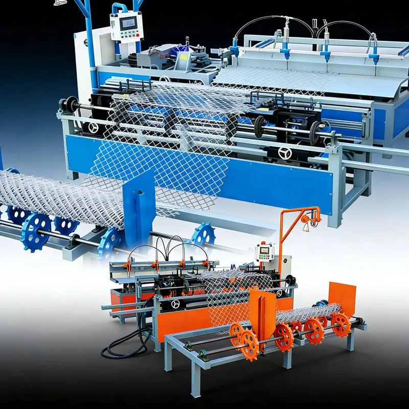 Fully Automatic Galvanized Wire Chain Link Fence Weaving Machine With PLC & Gear | Anti-Rust Mesh Production For Outdoor Use