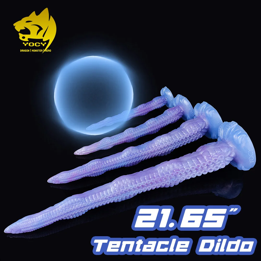 YOCY 65cm Tentacle Dildo Anal Stimulator Toy Silicone Fantasy Butt Plug Lesbian Gay Long Octopus Fake Penis Masturbator Sex Toys