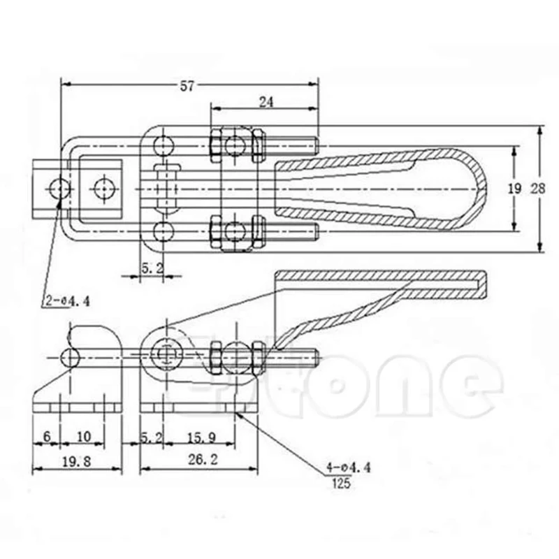 LXAF 1PC Metal Holding Capacity for Latch Type Toggle Clamp Hand Tool GH-40323