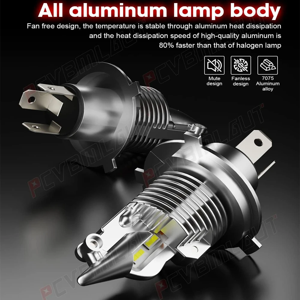 

Auto LED Headlight Diode Lamps 4300K 6000K CSP LED Light 80W 12V 24V 16000LM For H4 9003 HB2 Plug And Play Led Headlight Bulb