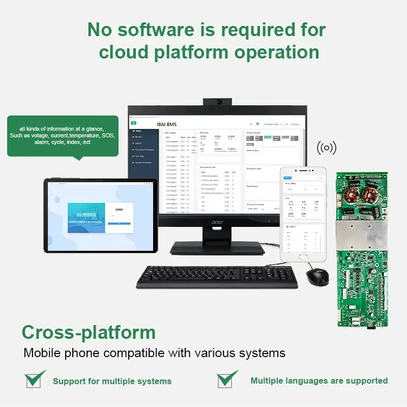 NUEVA Fabricación Servicios personalizados baratos Pcba Jk Bms 16S Lifepo4 Batería Smart Bms 4S 100A Placas de circuito personalizadas