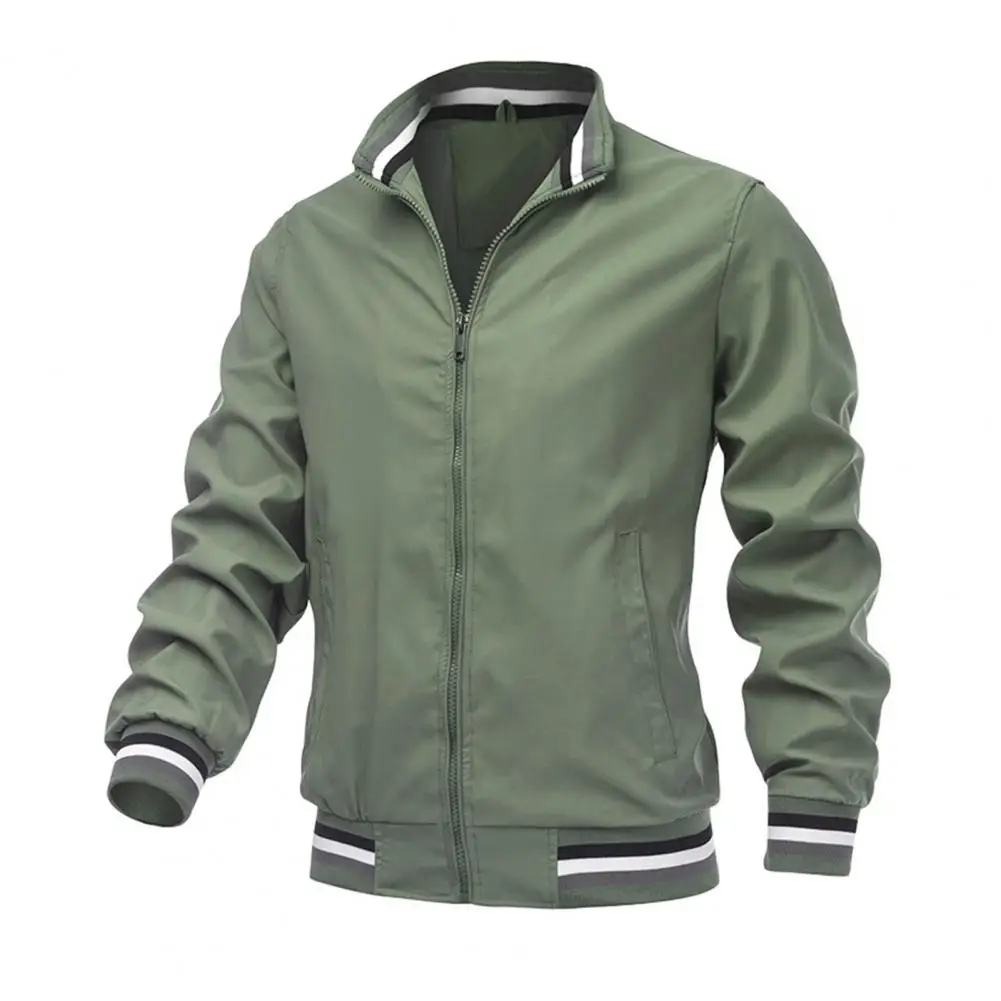 Chaqueta cortavientos informal blanca para hombre, abrigo deportivo impermeable para exteriores, ropa Bomber para primavera y verano