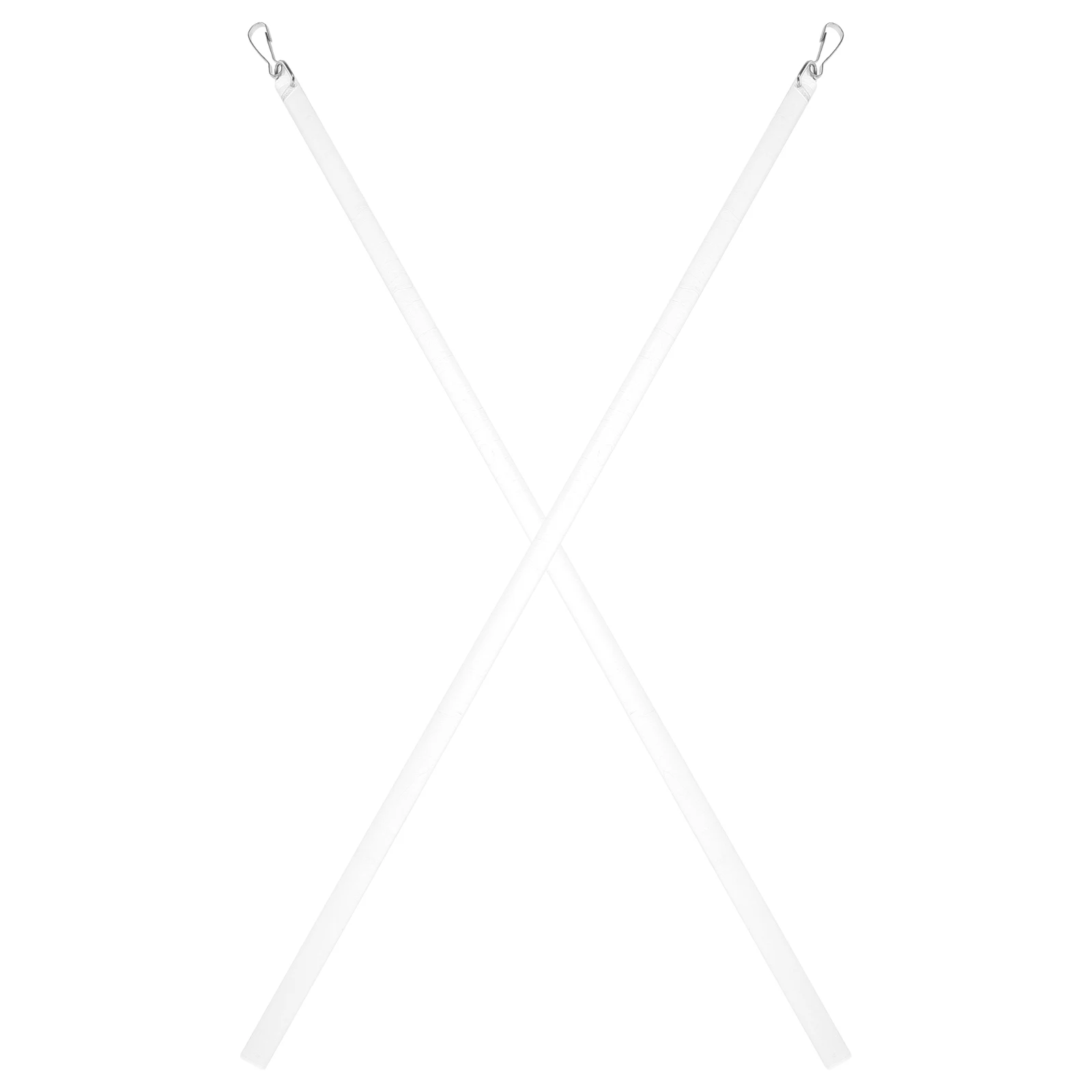 

2Pcs 43cm White Acrylic Curtain Pull Rods Stylish Solution Effortless Movement Window Blind Opener Accessory Drapery Hardware
