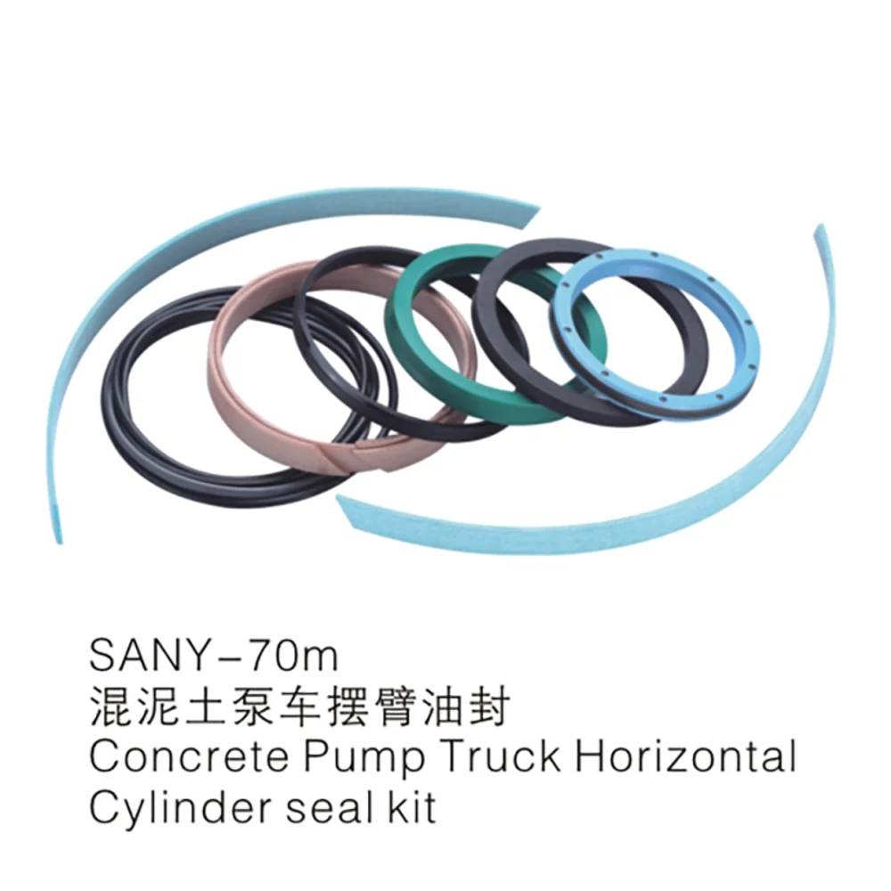 

Sany-70m Type Seal Kits For Excavator Concrete Pump Truck Horizontal Cylinder Kit