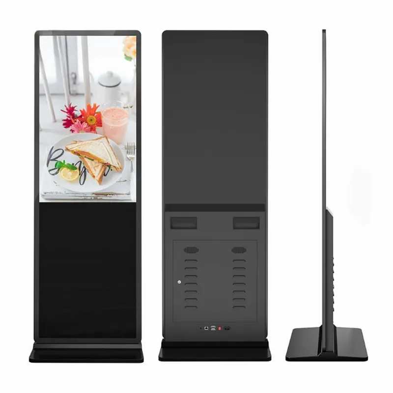 43 Inch Ultra Thin Electronic Display LCD Advertising Display Floor To Ceiling Digital Signage