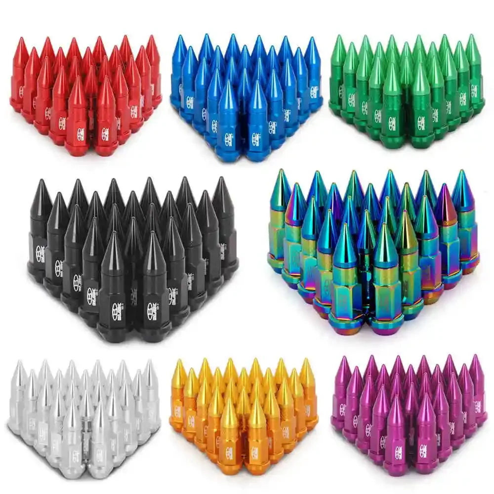 20 قطعة العالمي Blox سباق Jdm نمط 50 مللي متر الألومنيوم تمديد موالف عجلة العروة المكسرات مع سبايك M12X1.5 / M12x1.25 HU-BLOX750DJT #5