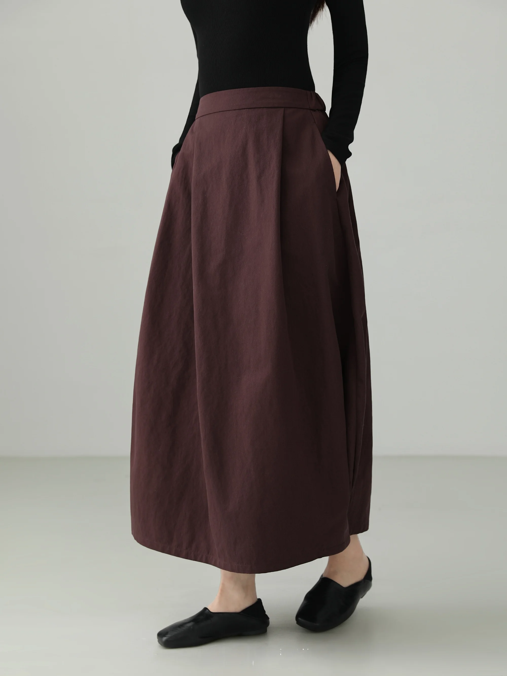 

Элегантная асимметричная юбка-бутон оригинального дизайна из нейлона и хлопка для женщин, с высокой талией, свободного кроя, модная модель весна-лето