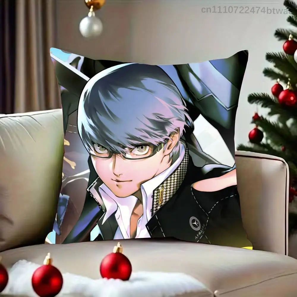 P-Persona 4 Yu Narukami Pillow Case Cover Square Sofa With For Pattern Comfortable Cushion suitable Of Room