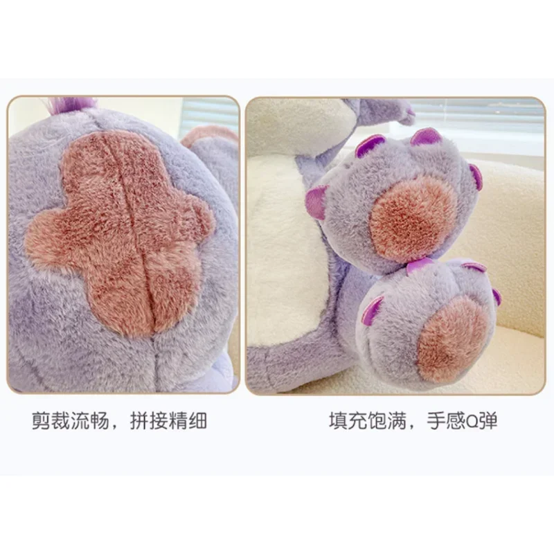 Disney Anime Lilo & Stitch Purple Plush Doll 25/35CM Cartoon Stitch Companion Doll Plush Back Toy Grab Machine Doll Holiday Gift