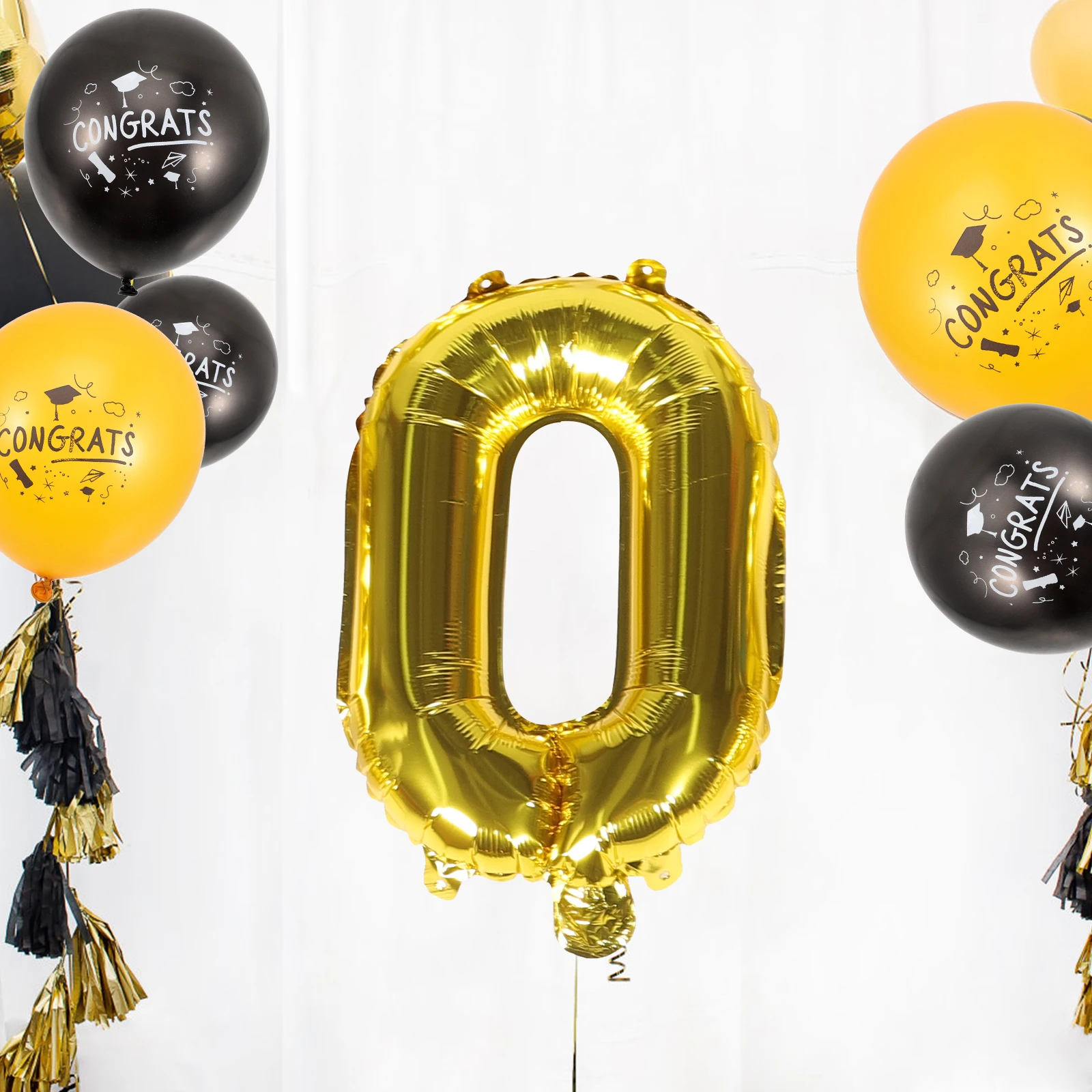 

1 set Graduation Certificate Balloons Gold Star Shape Party Hanging Decorative Balloon Accessories 2023 Graduation