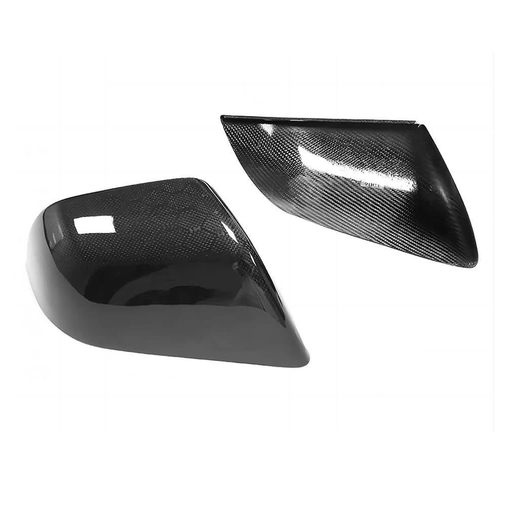 Rearview Side Mirror Covers Cap For Tesla Model 3 Dry Carbon Fiber Honeycomb Sticker Add On Casing Shell