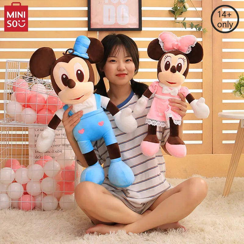 

MINISO новая подушка для куклы Микки и Минни, мультяшное платье, подушка с Микки, кукла, подарок на день рождения для девочек