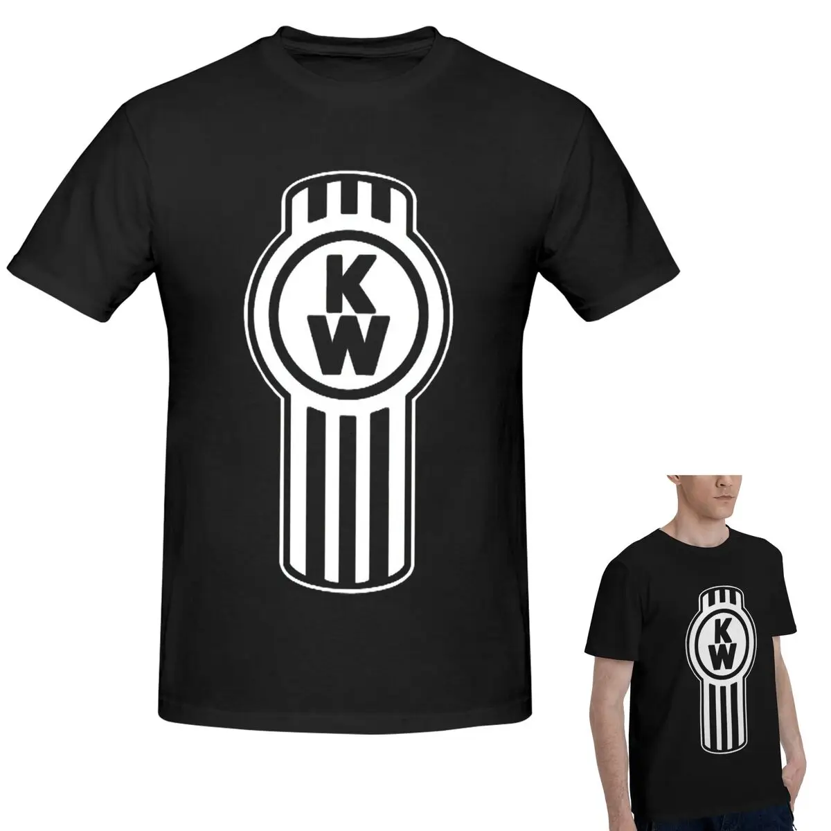 

100% Cotton Kenworth Truck Logo T-Shirt Men's Funny Oversized T Shirt Men Round Neck Summer Shirts Tops S-6XL