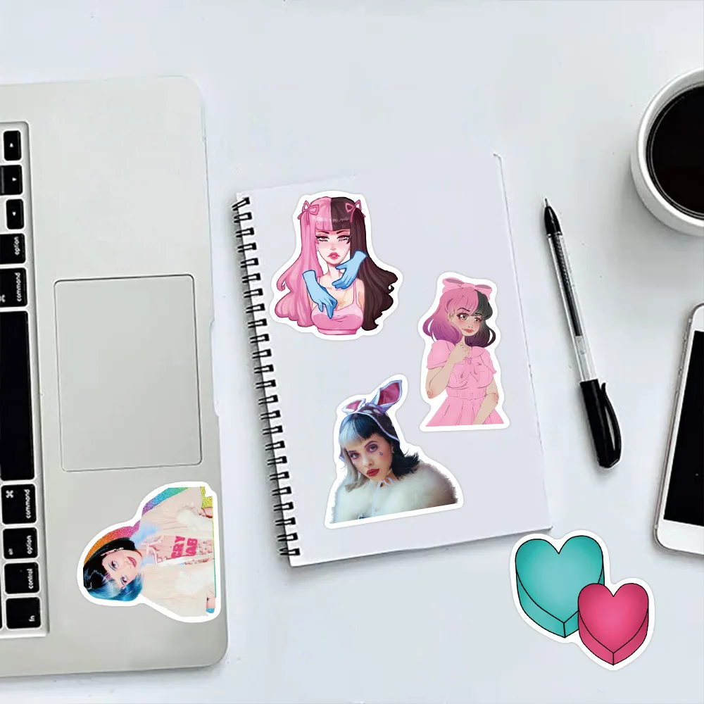 Chanteur Melanie Martinez Stickers-50Pcs Kawaii Étanche Graffiti Stickers Ordinateur Portable Téléphone Moto Voiture Autocollant Classique Jouet