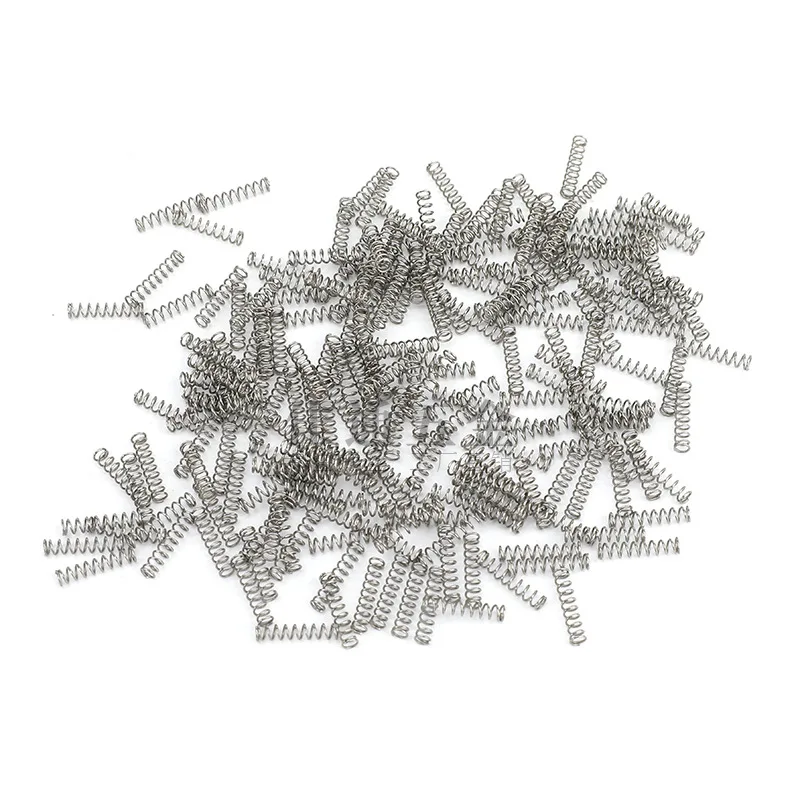 500 قطعة/الوحدة 304 الفولاذ المقاوم للصدأ 0.8 مللي متر 0.9 مللي متر مايكرو ضغط صغير الربيع OD 5/6/7/8/9/10/11/12/13/14/15/16 مللي متر طول 5 مللي متر-50 مللي متر
