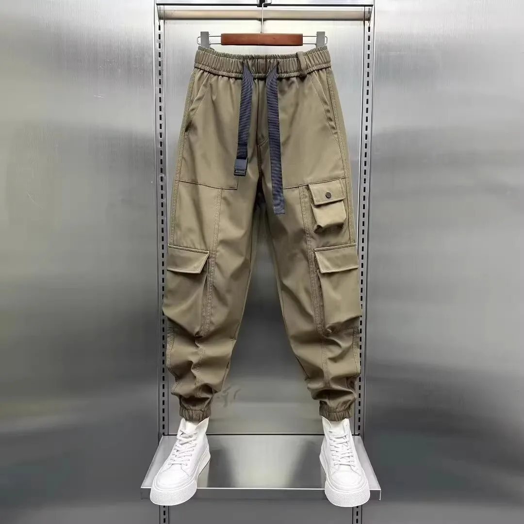 

Large Size Autumn Winter Workwear Trousers Multi-ket Functional Harajuku Sle Waterproof Casual Pants for Youth