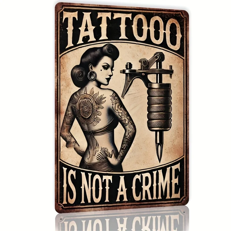 Tattoo Metal Wall Art Sign - 