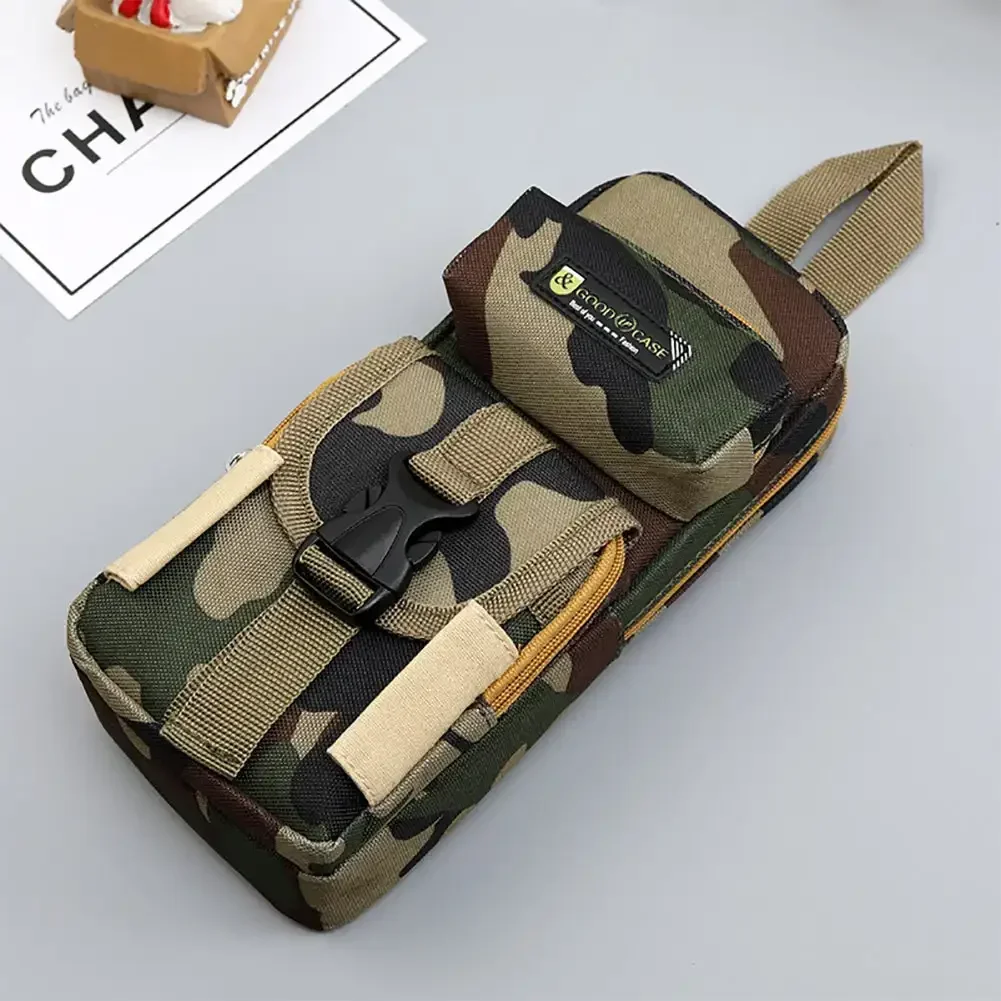 Mini Schoolbag Camouflage Pencil Case School Stationery Storage Bag Tactical Backpack Pen Case Boy Pencil Bag Student Pen Bag