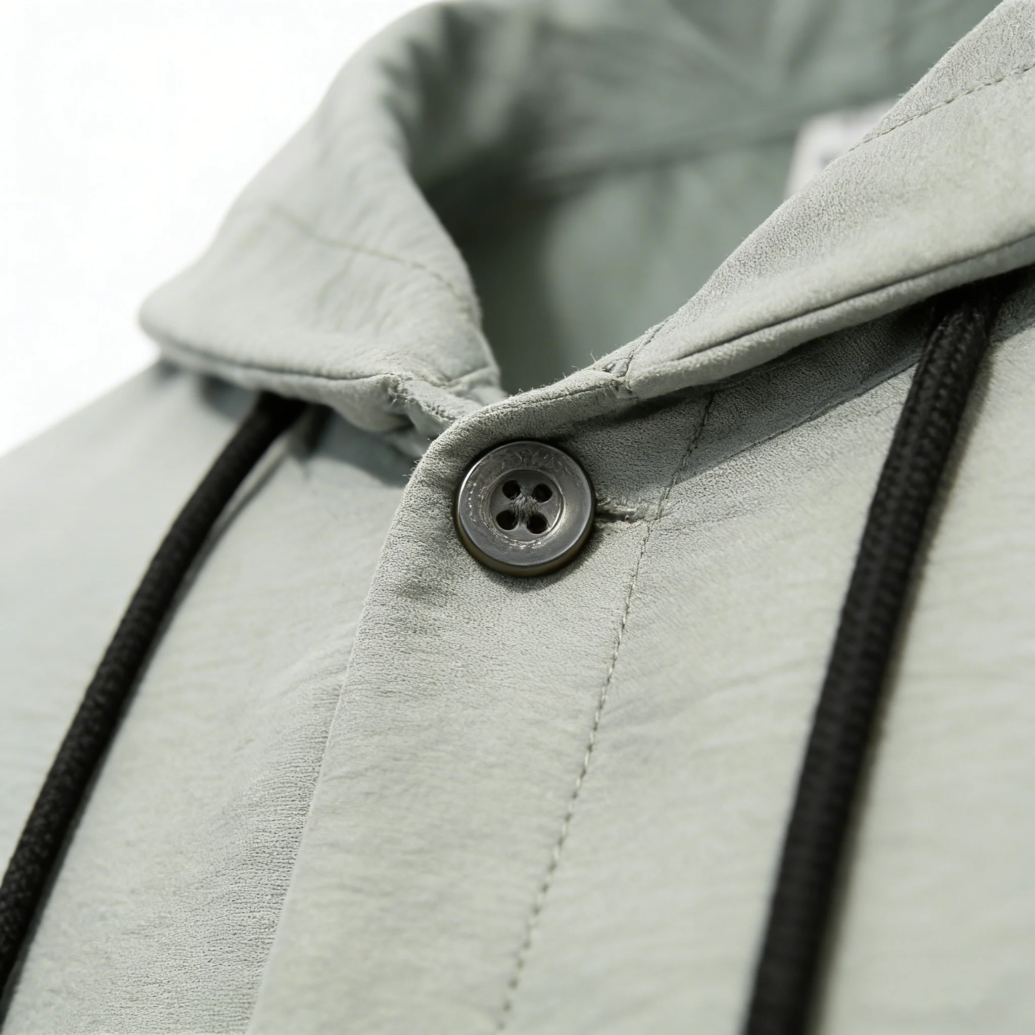 Men's Spring Autumn Long Sleeve Shirt with Hood Breathable Ice Sensation Folded Fabric Color Block Drawstring Hood Double Pocket