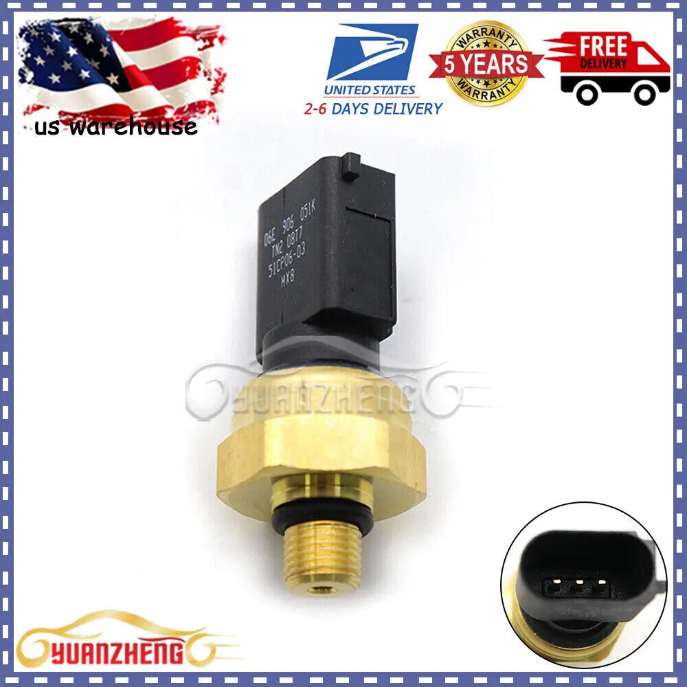 Fuel Oil Pressure Sensor Regulator 06E906051K For Volkswagen EOS Golf G-T-I Je-tta Passat Tou-areg 2.0T 3.0T 51CP06-03