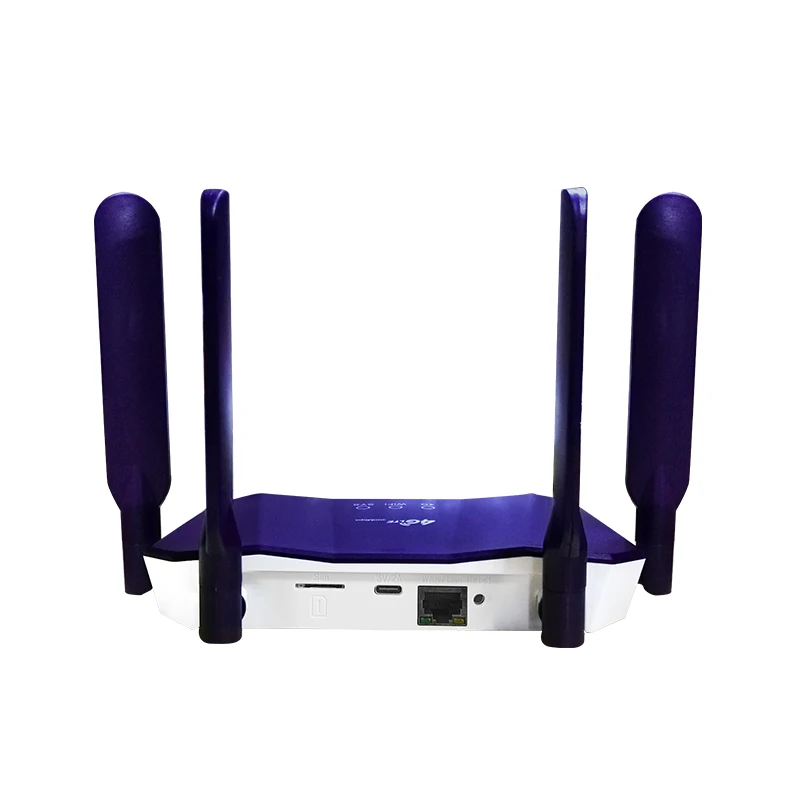 WiFi 6 Type-C SIM router, 4g wireless router with 4 antennas, home 300mbps maximum LAN data rate VPN function