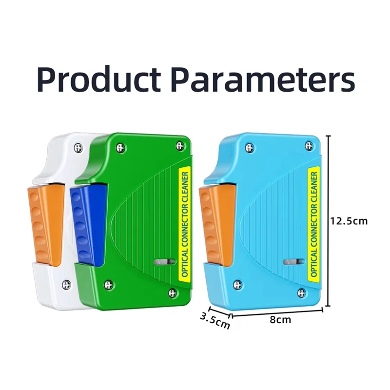 ELEC-Fiber Optic Cleaner Cassette+Cleaning Core Fiber End Face Cleaning Box Pigtail Cleaner For SC/FC/ST/LC Cleaner Tool