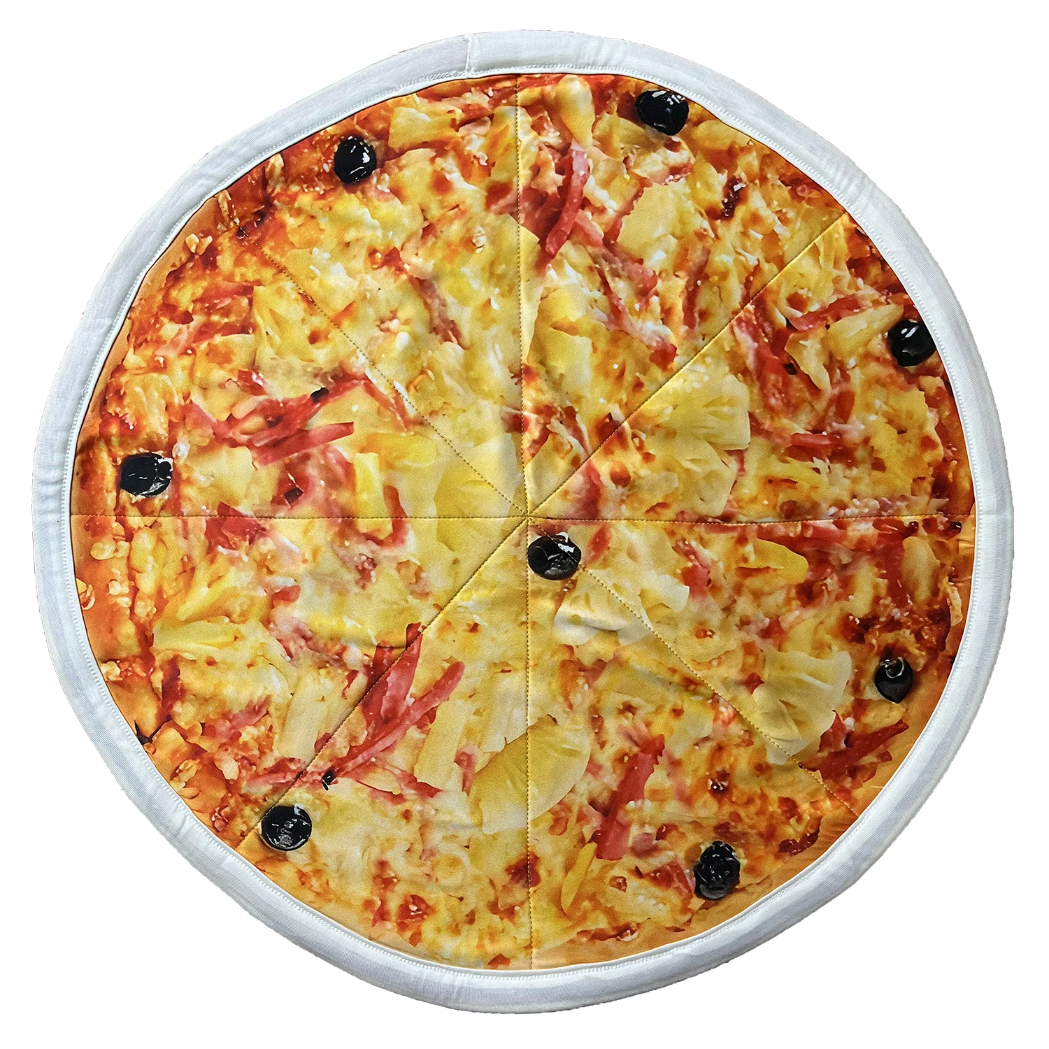 Dapo Spinning Dance Handkerchief Round Pizza Pattern Lycra Flying Handkerchief 67cm*67cm Customizable Rotating Handkerchief