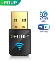 EDUP AX600 WiFi6 Dual Band Wireless Adapter 2-in-1 Receive Transmit Network Card for Laptop Compatible with Windows 7/10/11