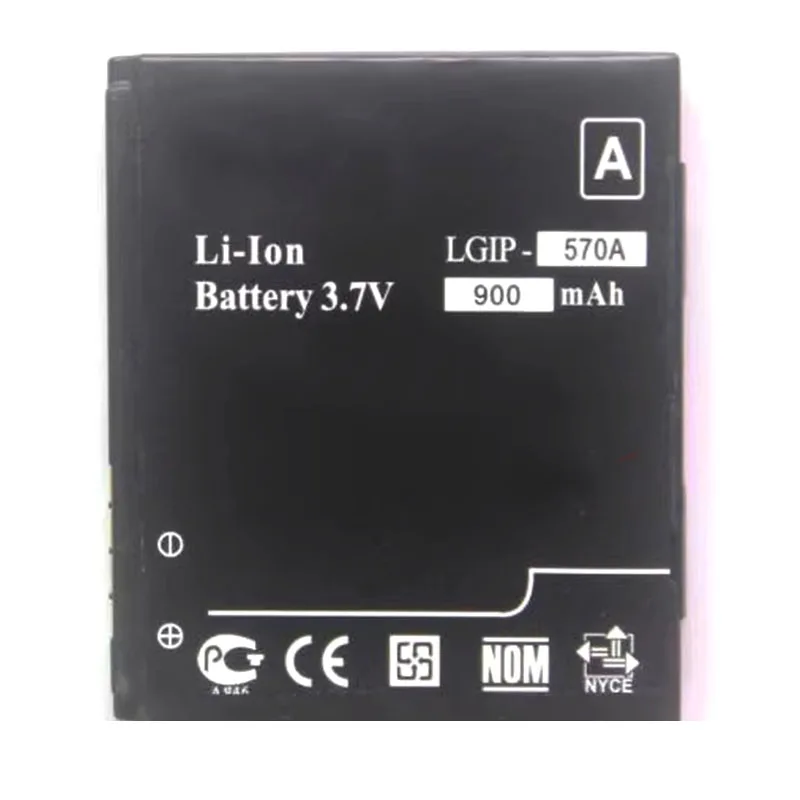 900mAh battery LGIP-570A for LG CF750 GD550 GD550 GS500 GS500v KC550 KC700 KC780 KF700 KF757