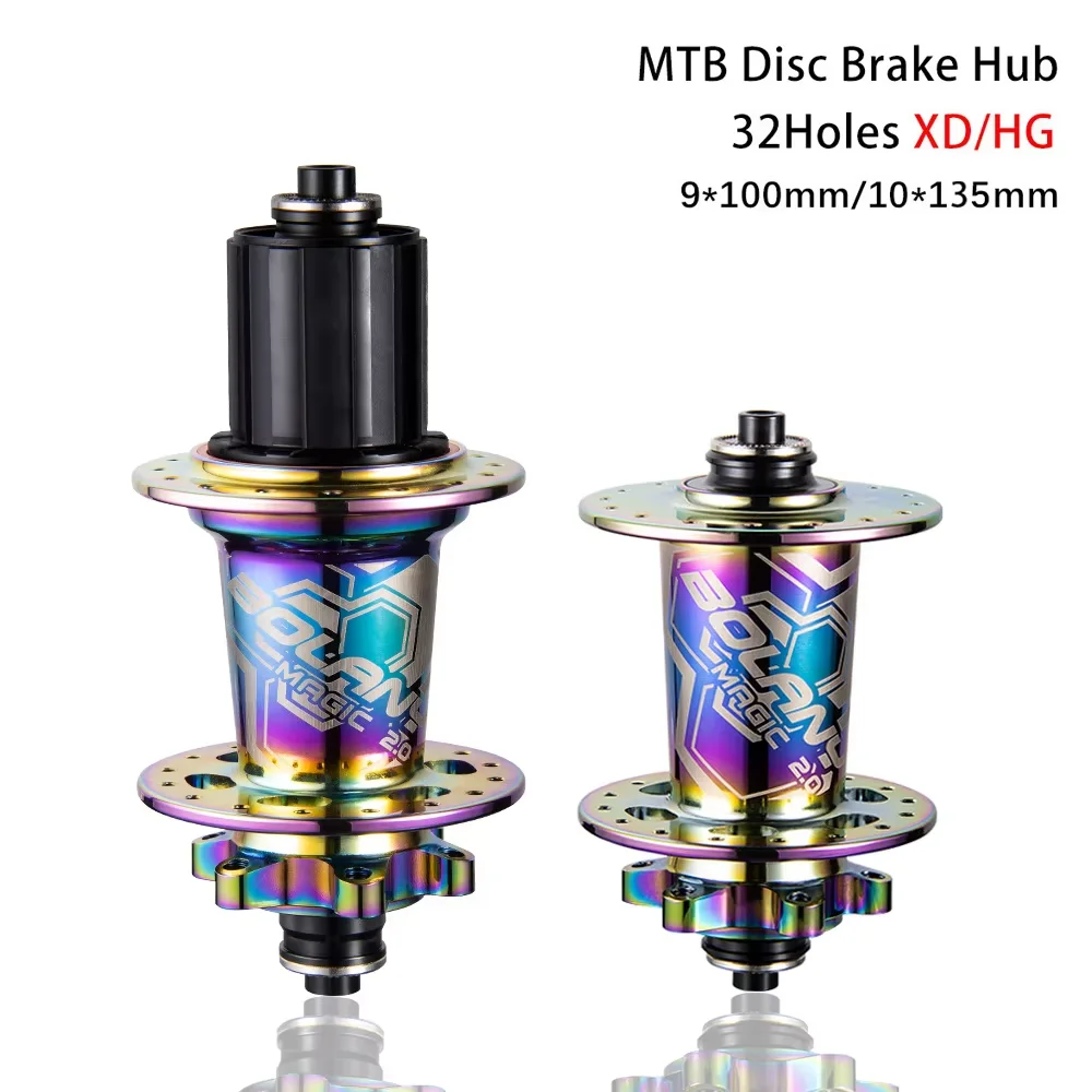 4 Bearings Front Mountain Bike Flower Drum Aluminum Alloy 9*100mm Axle Quick Release Disc Brake XD MS HG Tower Base Accessories