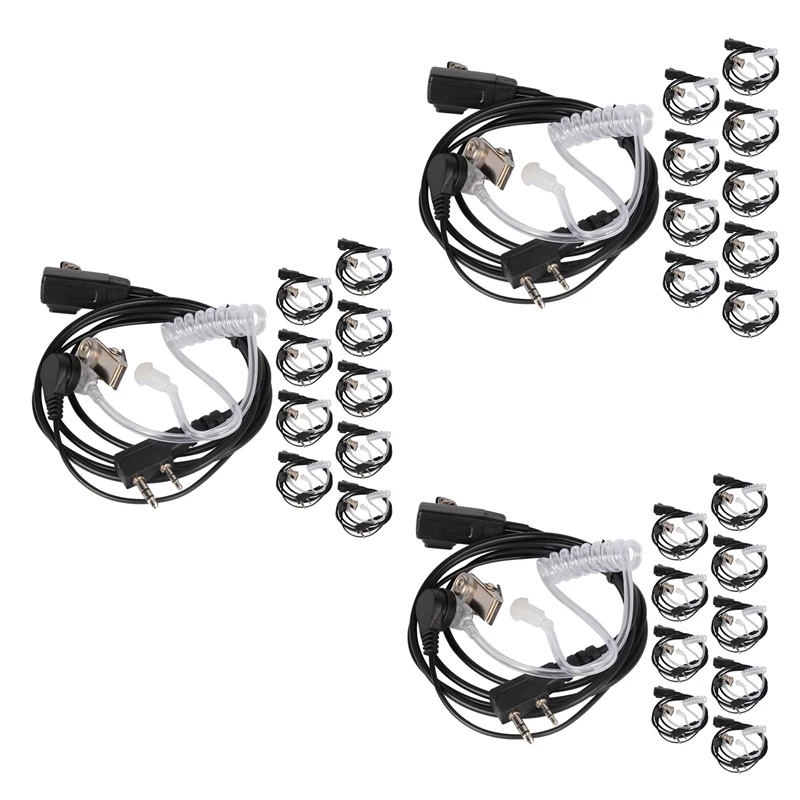 New 30PCS Accessories Air Acoustic Tube Headset Earpiece For Baofeng For Radio Walkie Talkie Headset For 888S UV-5R UV-82