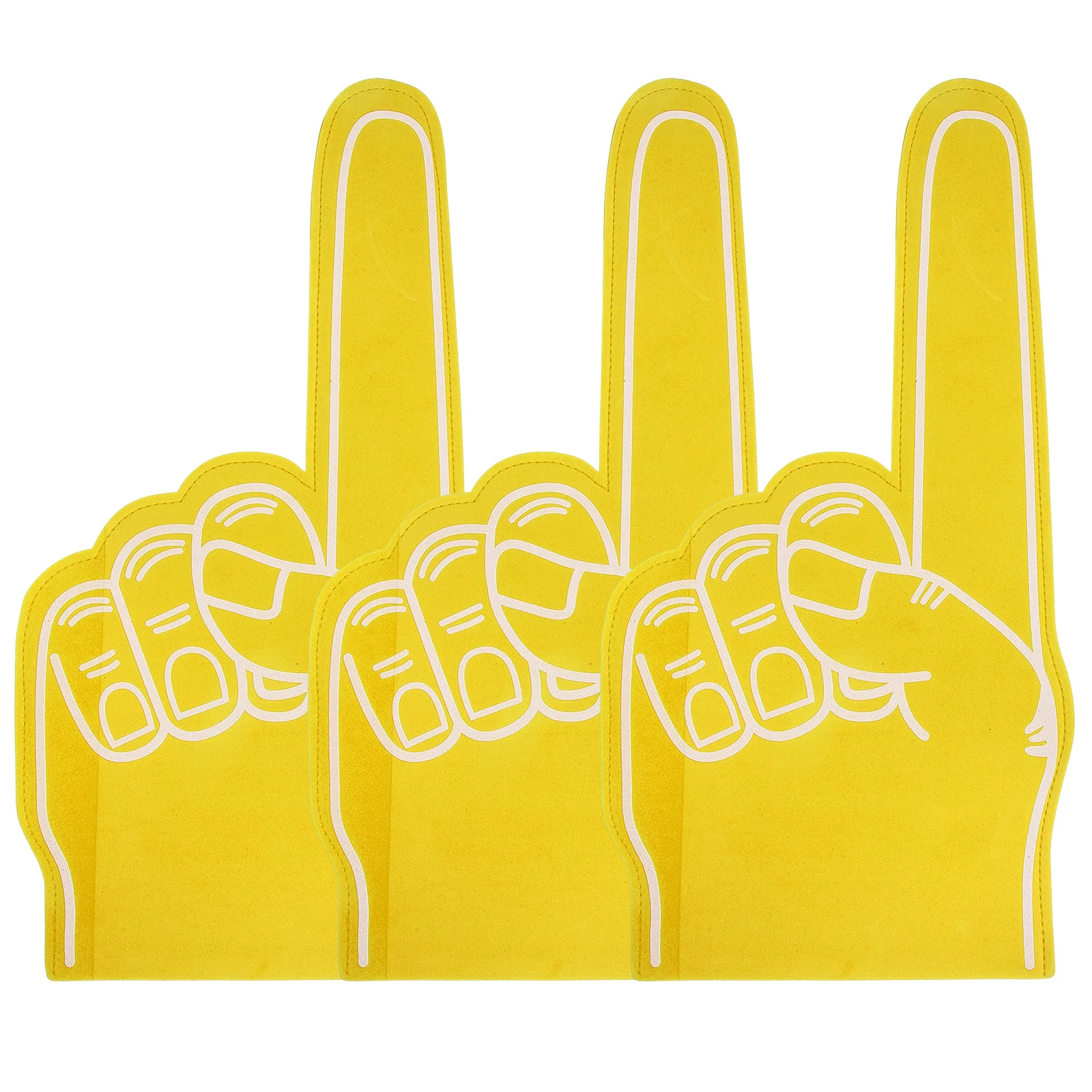 

3pcs Foam Finger Cots Cheerleading Hands Sports Accessories Party Supplies Party Noisemakers Foams Hand