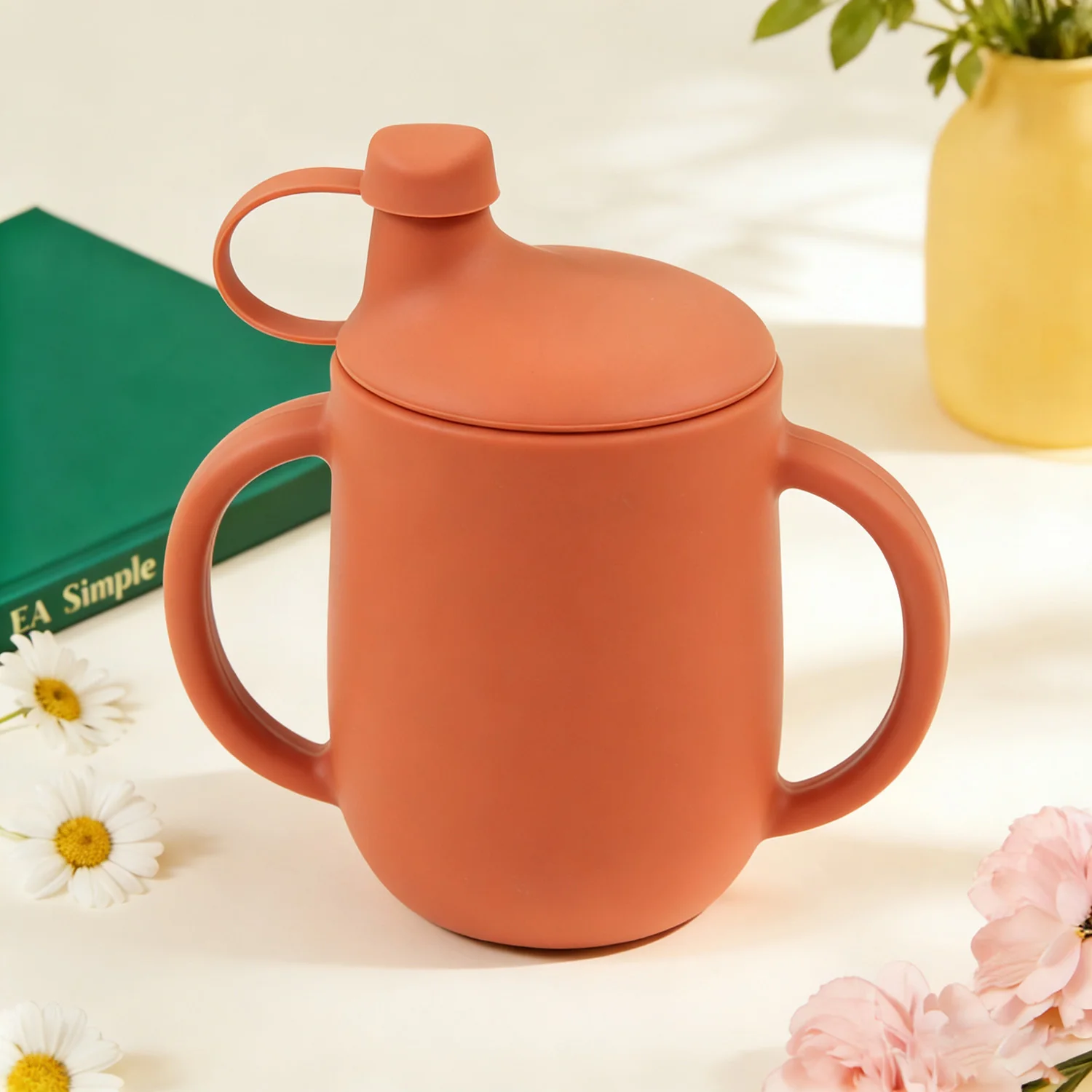 Silicone Baby Sippy Cup Toddle Water Cup Baby Feeding Training Cup With Lid