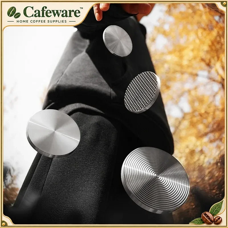 Constant Pressure Coffee Tamper 30 Pounds 53Mm 58Mm Wooden Handle Espresso Tamper For Home Barista