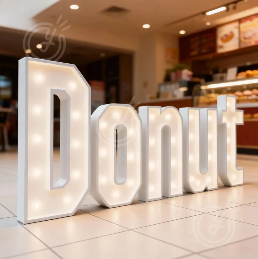 Personalized Marquee Signs, Commercial Sign, Vintage Letter Sign, Bar Light Sign, Mobile Food Truck Signage, LED Letter Sign