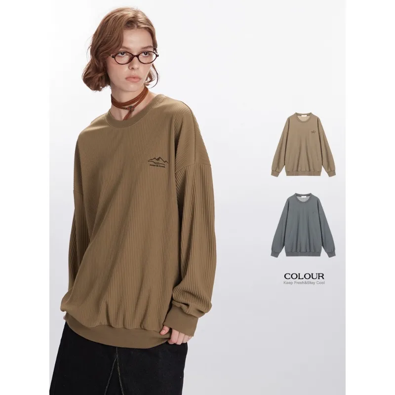 Nariele Women's Loose Sweatshirts New Women Clothing Hoodies 2024 Autumn/Winter Pullover Casual Long Sleeve Top